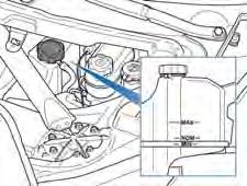 Checking Battery Coolant If the quantity of fluid in the cooling system drops below the recommended level, the instrument panel displays a warning message.