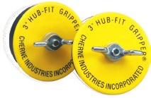 Hub-Fit Gripper Clean-Out Gripper Hub-Fit Gripper Plug Features: Ideal for use in hub fittings and in bell-end pipe Pressure rated for conducting DWV tests Made with glass-reinforced ABS plastic