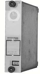 TTT 7000 TIME DELAY RELAY TTT 7111 time-delayed on operation: output unit operates after a given time-delay, initiated when the auxiliary