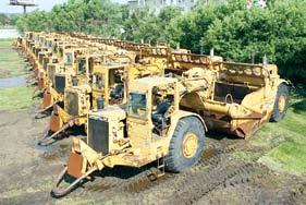 ABSOLUTE AUCTION CAT 12G (12) ARTICULATED MOTOR GRADERS 1989 CAT 12G, s/n 61M13326, Cat 3306 dsl engine and ps trans, 14 moldboard, EROPS, drawbar, and 14.
