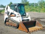 SHEEPSFOOT ROLLERS `07 BOBCAT T-300 SKID STEER LOADERS 2007 BOBCAT T-300 Crawler, s/n 532016642, Kubota 4 cyl dsl engine and hydraulic drive, 80 gp bucket with teeth and power Bob-Tach, hydraulic