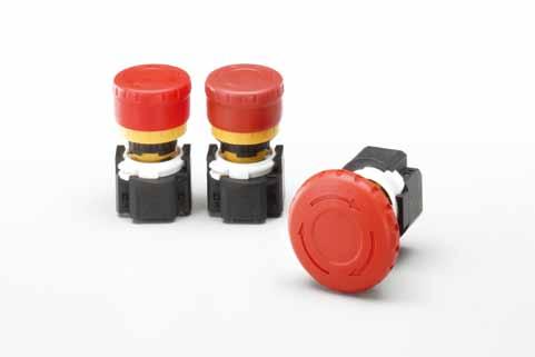 XA ø6 XA Series Emergency Stop Switches (w/removable Contact Block) The World s First ø6 mm, 4-contact Emergency Stop Switch. Compact size - only 7.9 mm deep behind the panel.