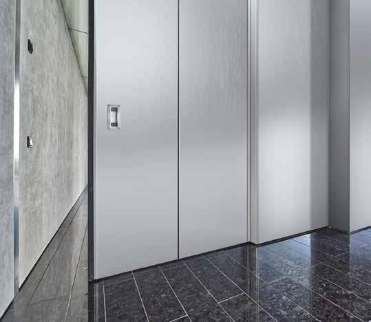 Flush-Stopping Sliding Door For maximum clear passage width EI ² 30 Flush-stopping fire sliding door without guiding profile In this exclusive solution for construction projects,