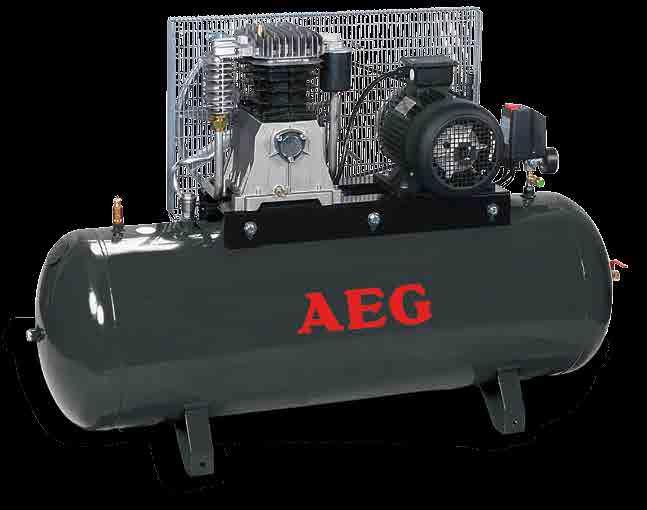 14 Belt driven air compressors BF300/59 - BF500/59 General features Pressure switch with overload protection Cooling pipes Low noise opertation Cast