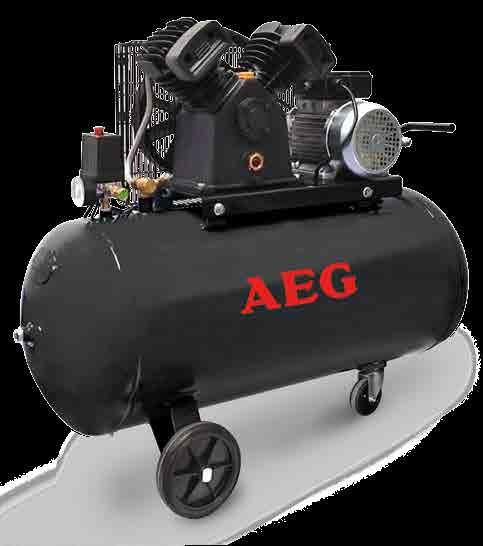 18 Belt driven air compressors BX50 - BX100 - BX150 General features Pressure switch Full cast iron twin cylinder Oil lubricated Larger oil glass Low