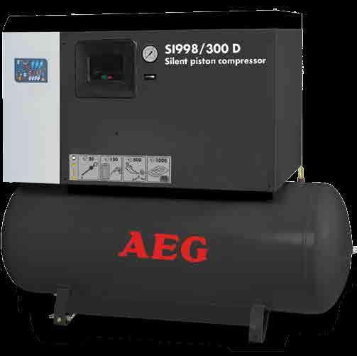 22 Silent piston air compressors SI500/300 D - SI600/300 D - SI678/300 D SI998/300 D SI998/500 D - SI1250/500 D General features Compressed air dryer system Pressure line gauge and hour counter