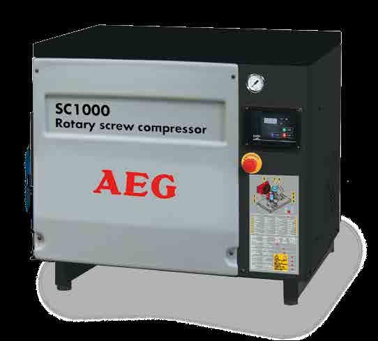 24 Rotary screw air compressors SC1000 - SC1500 - SC2000 General features Super silent operation Easy to use Encapsulated Rotary Screw System Electronic panel with safety devices Ready to use SC1000