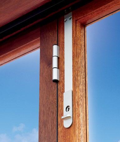 DS SPECIFICATIONS max wind load min door thickness security dropbolt lengths throw length finishes 200kg force 35mm keyed 300mm 20mm PVD brass natural