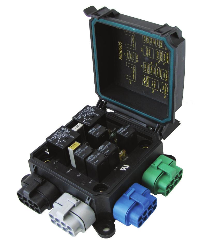 As with all VECs, the single VEC uses the patented Eaton power grid technology easily configured to accommodate various OEM wiring requirements.