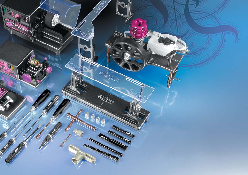 TOOLS SET-UP SYSTEMS TIRE TRUERS COMM LATHES STARTER BOXES BREAK-IN BENCH ACCESSORIES RC EQUIPMENT It all began with a vision - the belief in the power of imagination, the ability to envision a
