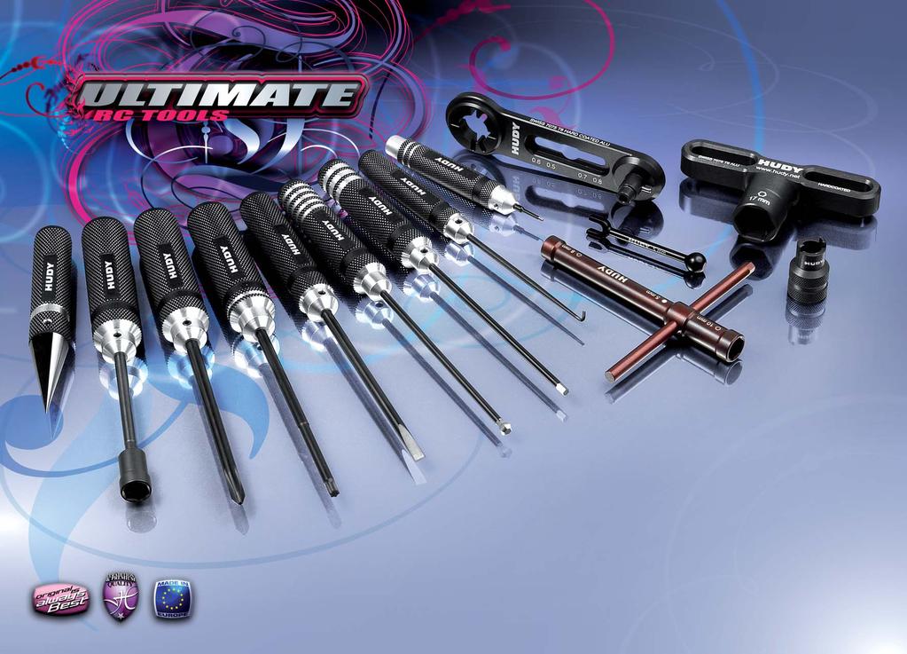 "Hudy's Pro Wrenches are among the best R/C tools we have ever used." (R/C CAR, USA) Hudy tools are the best I ve seen.