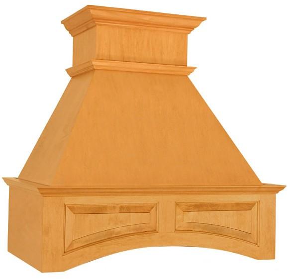 T-Series Wall Mount Style Range Hood T Series hoods are available in standard widths to fit up to a 60" cook top (36 pictured). Custom widths are available, custom depths are not.