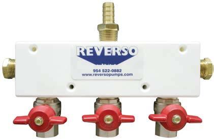 Valve ssembly Series MRINE Multi-Valve Manifolds Reverso has been the premier maker of oil change systems for over 20 years.