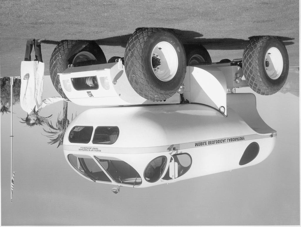 5 of 20 This is a photo of a concept for an earth MOLAB vehicle that was built by General Motors and delivered to the USGS Center of Astrogeology at Flagstaff, Arizona in 1966.