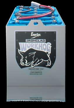 Workhog Batteries More power per rating than conventional or flat plate batteries. Rated at 75-, 90- and 125-AH, Workhog batteries are the most powerful standard gravity batteries available.