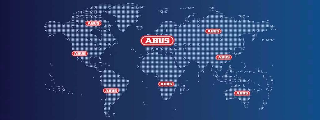 ABUS - WORLDWIDE The ABUS reputation and tradition is firmly based on international business.