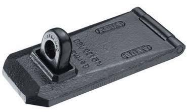 GRANIT Hasp ABUS Steel security hasp ABUS 1 Hardened staple Two hardened hinge pins Ideal combination with Granit padlock Including coach bolt and back plate Security