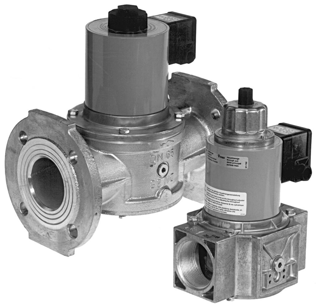 Single-stage safety solenoid valves MV/4 MVD, MVD/5, MVDLE/5 6.