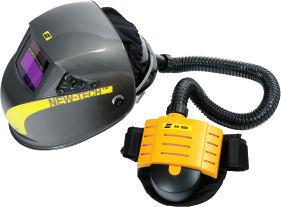 New-Tech Combinations New-Tech Helmets with Fresh air All New-Tech welding helmets can be used in combination with Air 160, Air 200 and compressed air units.