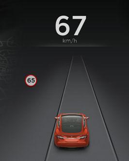 Speed Assist How Speed Assist Works If Model X is equipped with Autopilot components (see About Driver Assistance on page 77), the forward looking camera detects speed limit signs.
