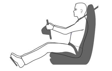 Front and Rear Seats Correct Driving Position The seat, head restraint, seat belt and airbags work together to maximize your safety. Using these correctly ensures greater protection.