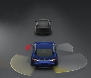 Lane Assist If Model X is equipped with Driver Assistance components (see About Driver Assistance on page 77), the forward looking camera monitors the markers on the lane you are driving in, and the