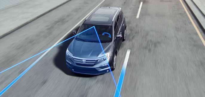 COLLISION MITIGATION BRAKING SYSTEM If you happen to miss the FCW and a collision is likely, the Collision Mitigation Braking System (CMBS) will go one step further by applying the brakes.