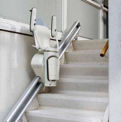 WEATHER RESISTANT Would you also like to experience the convenience of an Otolift outdoors? Once again no problem. There is an Otolift for straight or curved stairs.