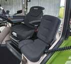 For greater safety on the road, and especially for municipal operations, an optional three-point safety belt is available for this seat.
