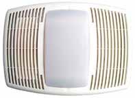 LED BATH VENTS 70 CFM Vent-Light-Heat with LED Light, 60dB #BFV70LEDH 1100 watt fan forced heating element. Permanently lubricated ball bearing motor with plug.
