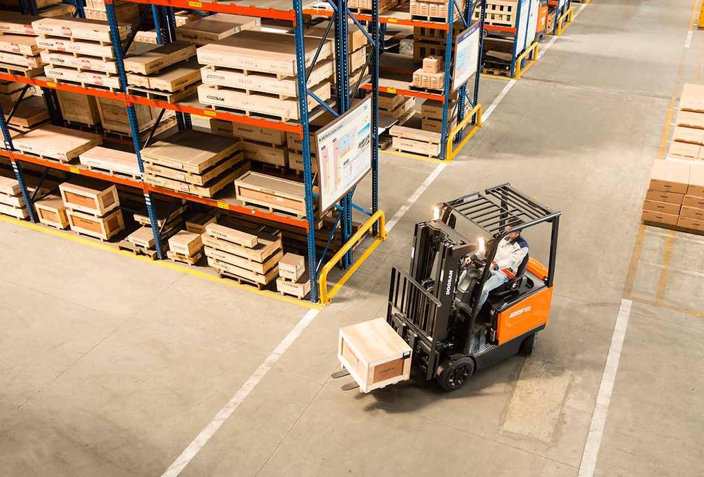 Doosan s forklifts and warehouse equipment provide excellent mobility and increased return on