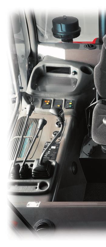 MSI 40/50 H : Co Perfect ergonomics Every detail of the cab has been ergonomically designed to reduce operator fatigue and
