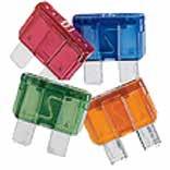FUSES / CIRCUIT BREAKERS ATC BLADE FUSES ATC fuses for marine and automotive applications. Universal color-coding to indicate amp rating.