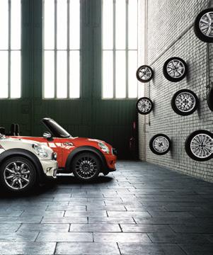 MINI GENUINE LIGHT ALLOY WHEELS. 9 POWER AND ELEGANCE FOR THE WINTER. Be unmistakeable. The styling of the wheels has a particularly long-lasting impact on the character of your MINI.