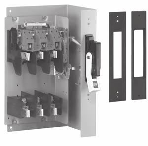 3 and are rated to switch 3 separate 600V DC circuits b Visible blade quick make and break switching action b Panel and Flange mounted assemblies facilite installation b Panel mounted switches are