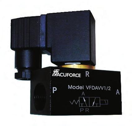 valve series can be used as a 2-way valve if