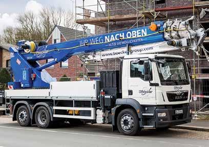 Bauma 2016 Böcker Böcker will show several new cranes and construction hoists. New truck-mounted cranes will include the compact AK 37/4000 mounted on a 7.5 tonne chassis.