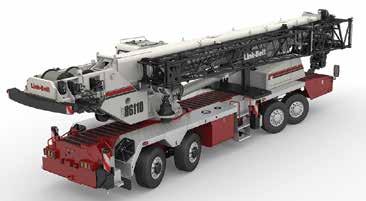 Link Belt will launch the HTT 86110 at Bauma take the maximum tip height to 79.7 metres. The unit can run at 11 tonne axle loadings, and remains under 12 tonnes when fully equipped with 1.