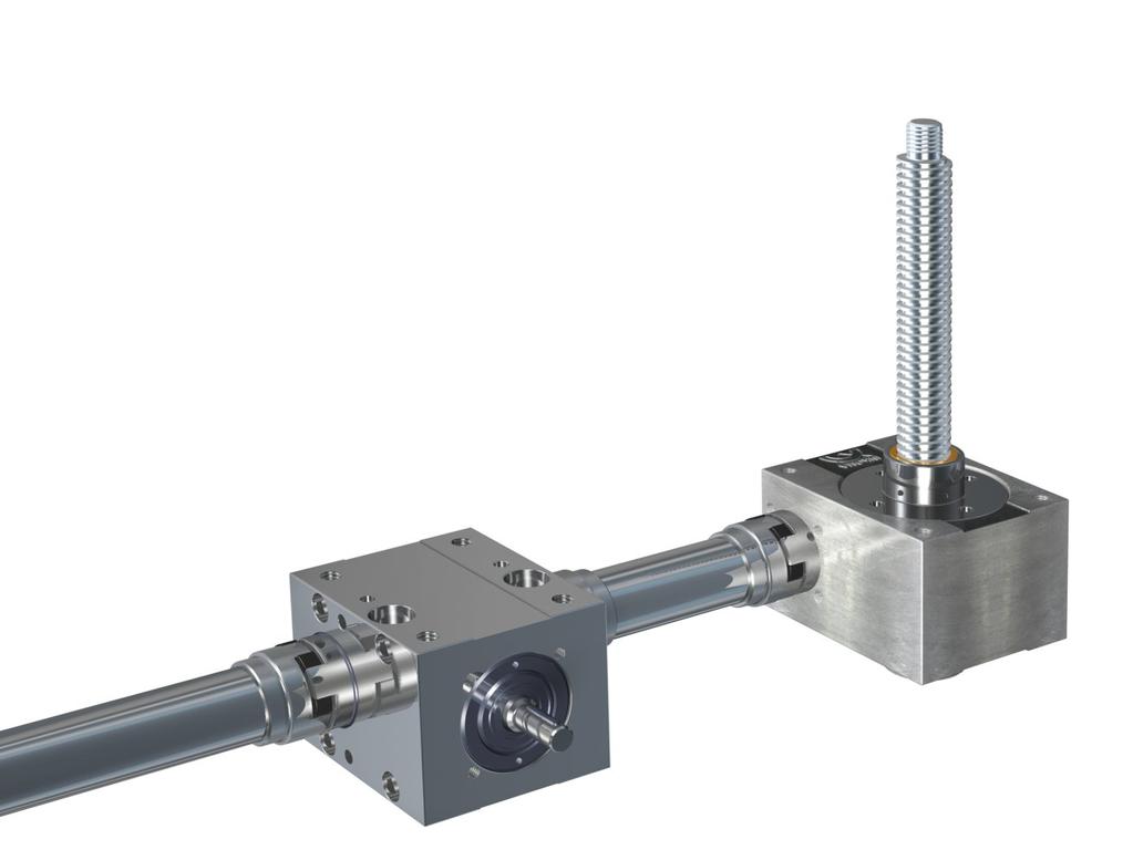 KG - bevel shaft mounting right angle gear unit HSG - precision screw jack GE - cardan shaft KG