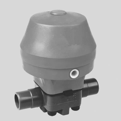 Diaphragm Valve MV 0 - pneumatic - with pneumatically directly controlled actuator Advantage good control characteristics DN 5 - DN 50 equipped as standard with visual position indicator and manual