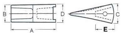 WELDMENTS PRO-TUFF Vertical Wear Shrouds Specifications PART # DESCRIPTION WGHT A B C D E F G VS410 SHROUD 29.0 1-5/8 2-7/8 27-1/4 9 2-1/2" 4-1/4" VS410WNA LOWER WELDMENT 3.