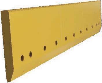 General Excavator Cutting Edge Specifications PART # WGHT LENGTH WIDTH THICKNESS HOLE SPAC- ING # OF HOLES BOLT SIZE 29194 SBF 237.6 61" 10 1-1/4 3.5-3-6-6.
