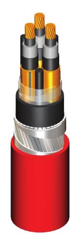 N2XSEFGbY 3 x (25-300) mm² 3.6/6 kv N2XSEFGbY 3 x (25-300) mm² 3.6/6 kv (Copper, XLPE Insulated, Copper Tape,, PVC Sheathed) 25 38.5 2,603 35 41.5 3,074 50 44.5 3,641 70 48.5 4,536 95 52.
