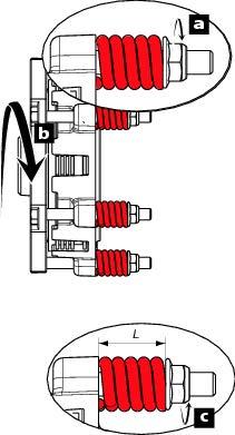 Friction slip clutch Check the condition of the friction slip clutch: When the friction slip clutch is properly adjusted, it only heats up slightly.