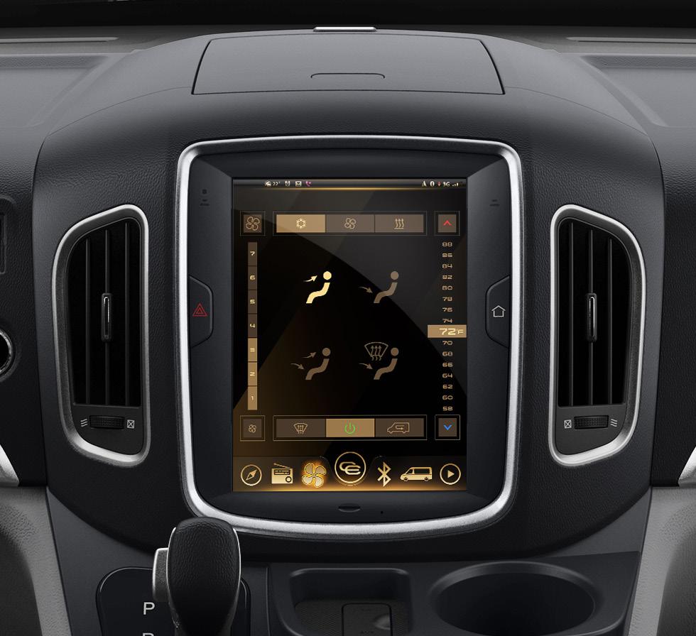 Some of the features included are: Universal Pull-Down Menu Lighting and Temperature Control Weather