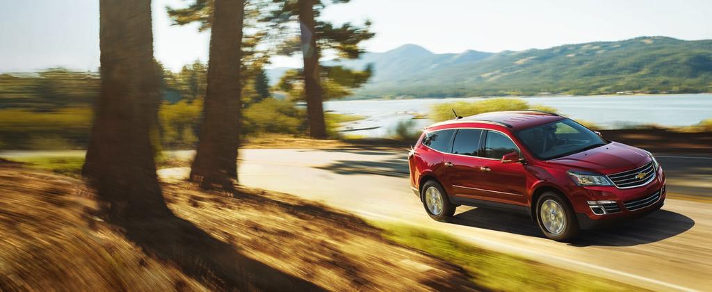EXTERIOR DESIGN With only the largest of the large SUVs offering more room, the Traverse is