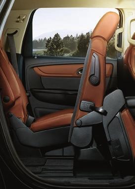 Or you can opt for 7-passenger seating with second-row SO MUCH ROOM IT FILLS COMPETITORS WITH ENVY. With 329 L (116.3 cu. ft.) of maximum cargo space 1 and 691 L (2. cu. ft.) behind the third row, 1 Traverse is best-in-class.