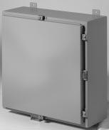 One Door Wallmount Boxes NEM 4 Carbon Steel s These NEM 4 rated enclosures are designed for indoor or outdoor use and can be used for many different applications.