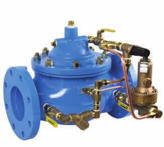 Series 116 Pressure Relief/Sustaining Control Watts ACV Pressure Relief/Sustaining Valves open when inlet pressure is above the set point, and throttle when