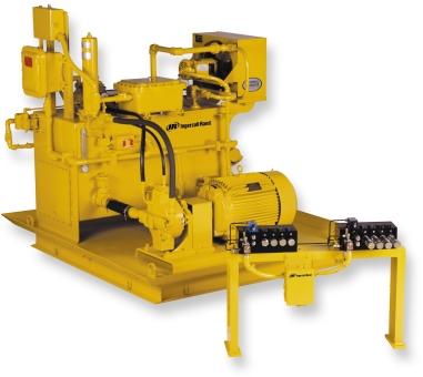 NEW! Hydraulic Winches 1000 to 100000 lb (455 to 45450 kg) capacity n Power unit: Each IR hydraulic power unit is skid mounted incorporating an electric motor, with a fixed or variable displacement